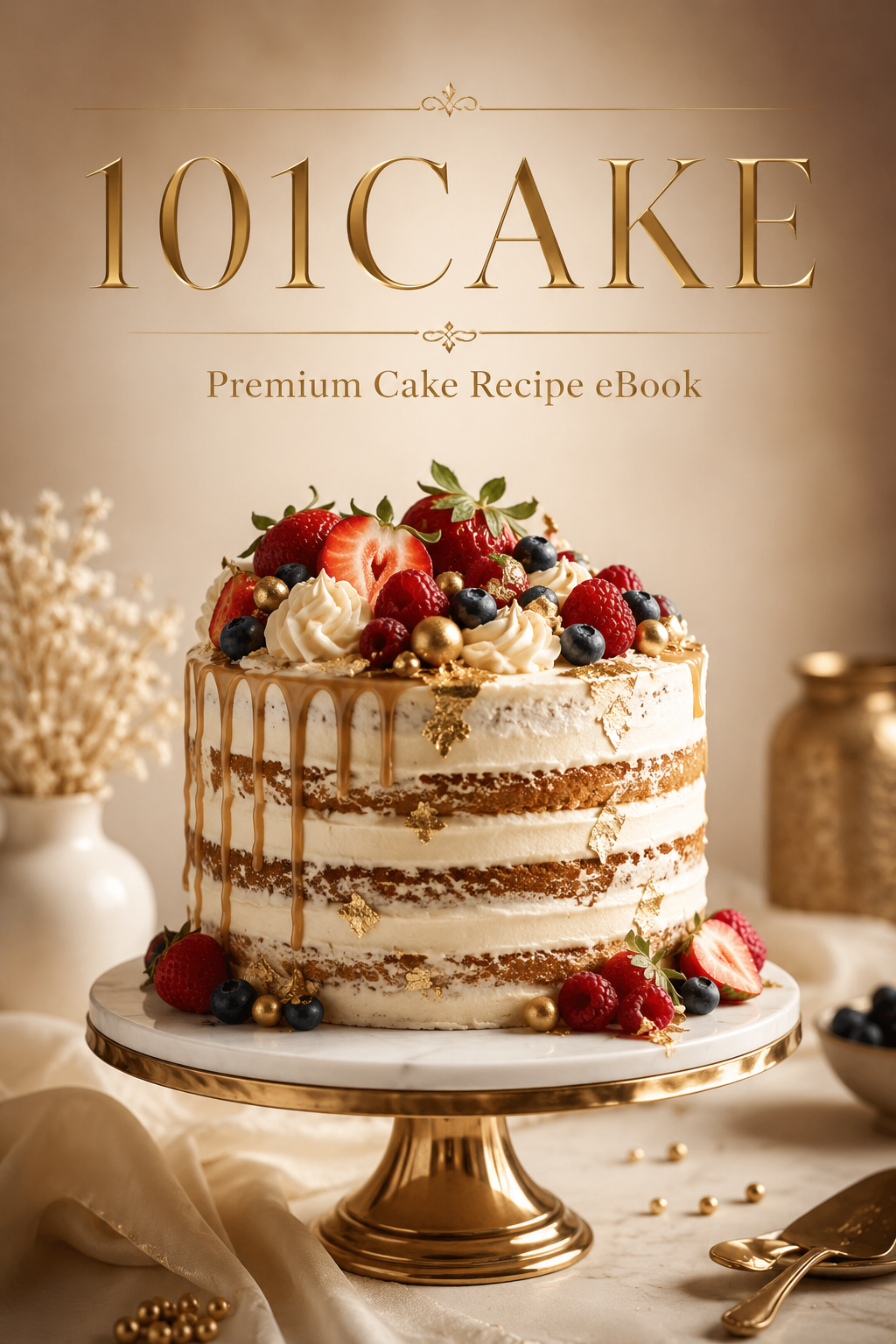 101CAKE Premium Cake Recipe eBook cover