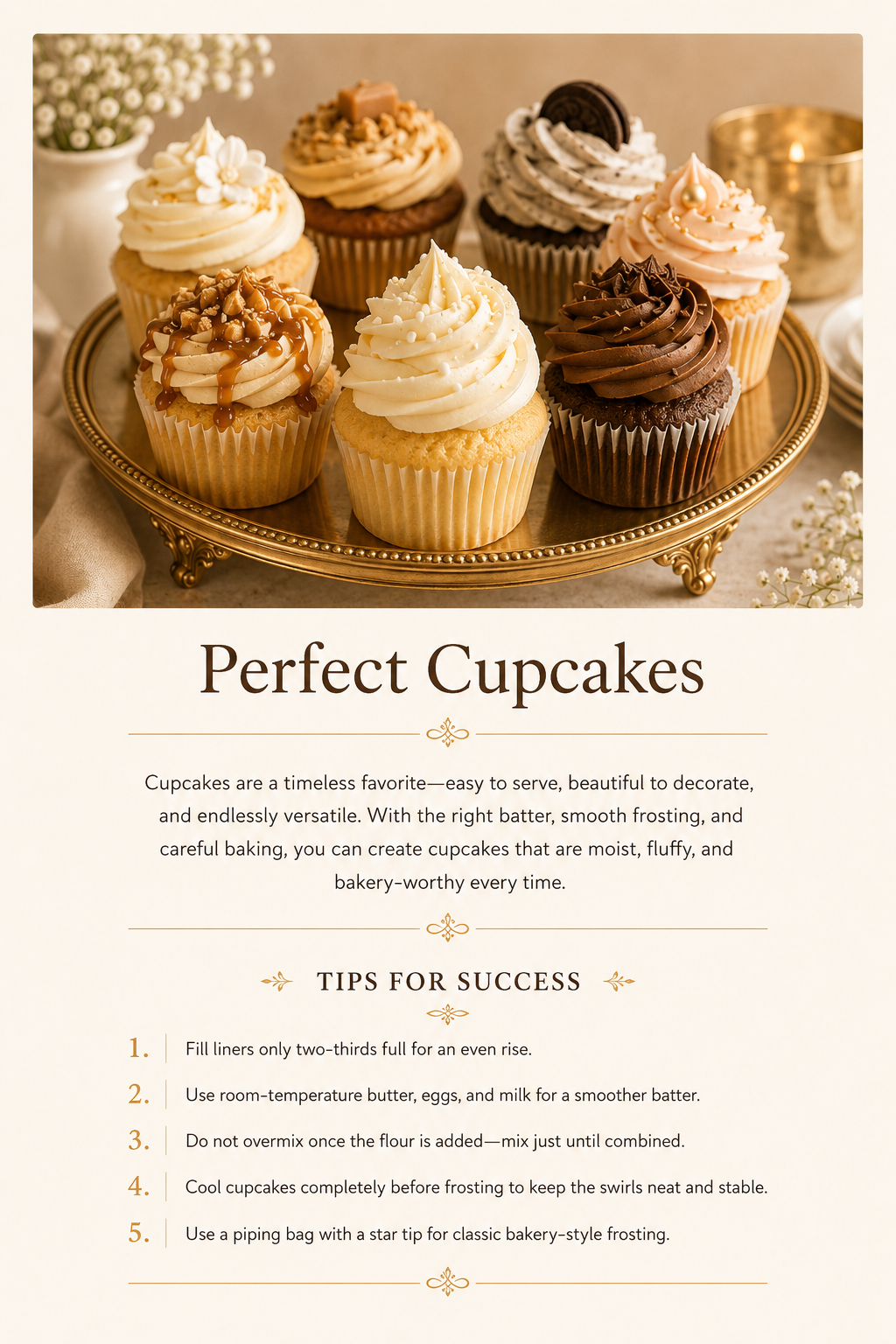 Cupcake section page from 101CAKE